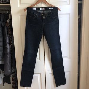 Lucky Brand Charlie Skinny White Oak Cone Denim